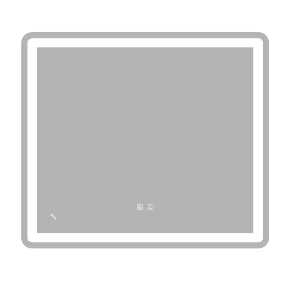 Дзеркало Zerix Mirra MR05-80x70-REVERSE з LED Touch, Anti-fog, димером, регулятором яскравості (ZX6057) ( 13615 ) Харьков