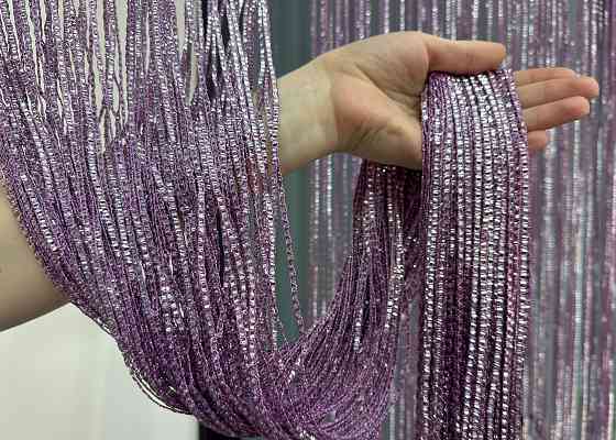 Шторы-нити Rovi Premium с люрексом Лиловый 300х300см 1 шт (61-112) Киев
