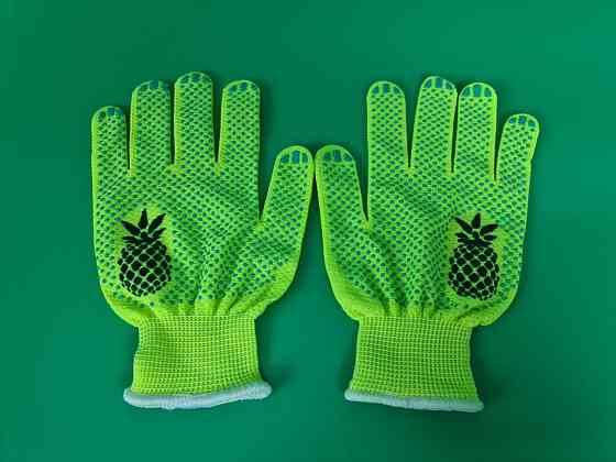 Перчатки рабочие  синтетика салатовая 