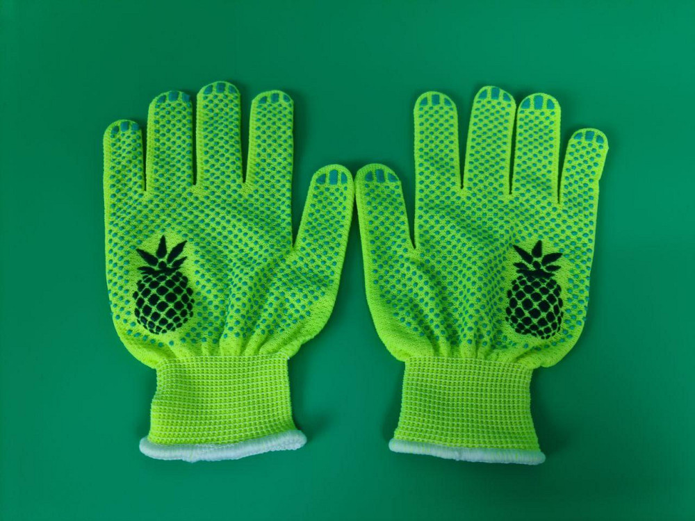 Перчатки рабочие  синтетика салатовая 
