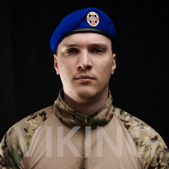 Берет Національна гвардія України НГУ волошковий (незатверджений) ПОВНИЙ КОМПЛЕКТ Запоріжжя