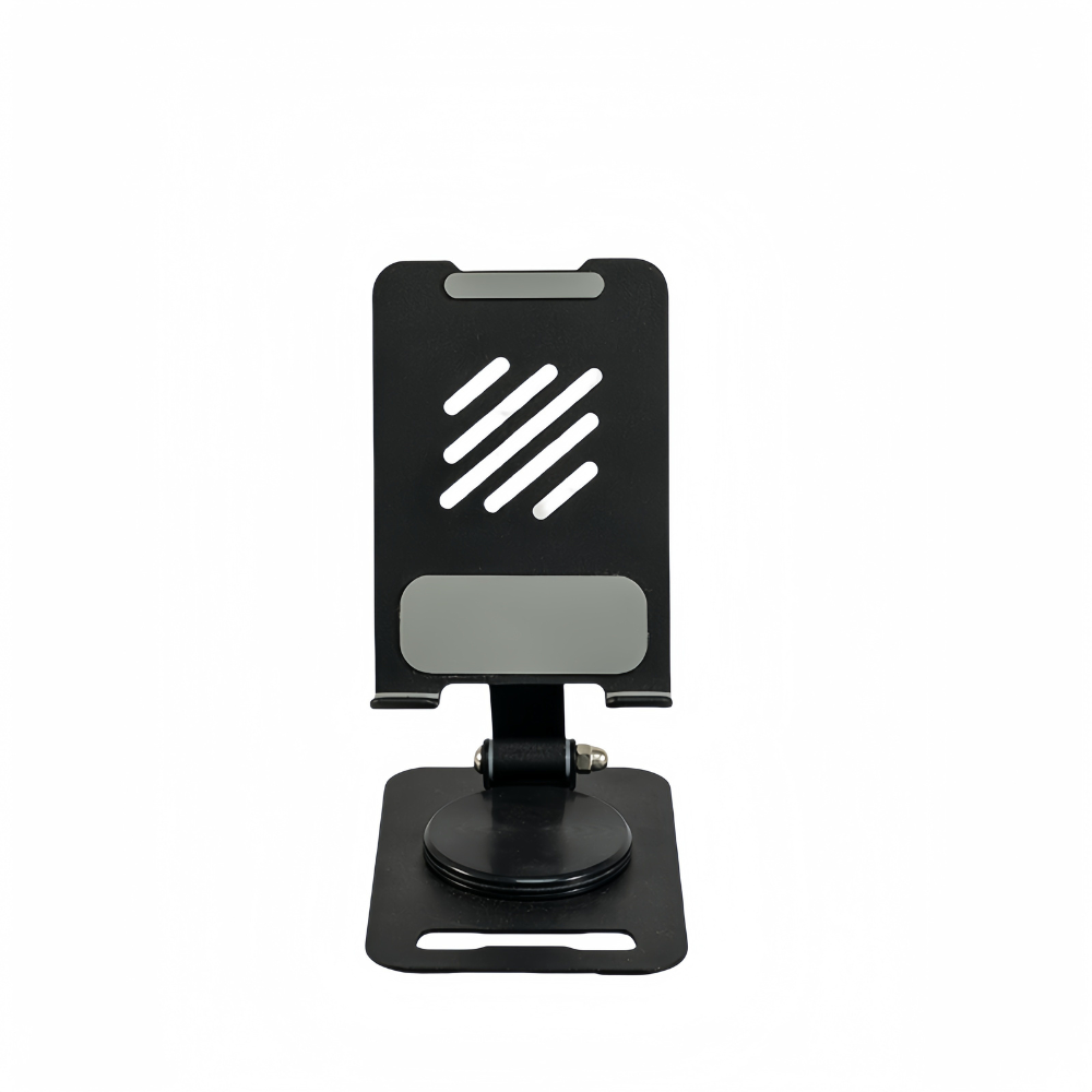 Подставка настольная для телефона,смартфона или планшета металлическая до 7 дюймов,складная, черная Каменец-Подольский - изображение 9