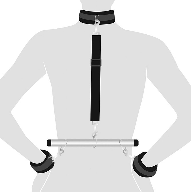 Фіксатор для рук та шиї Art of Sex - Trust me, колір чорний Sex Aura Київ - фото 2