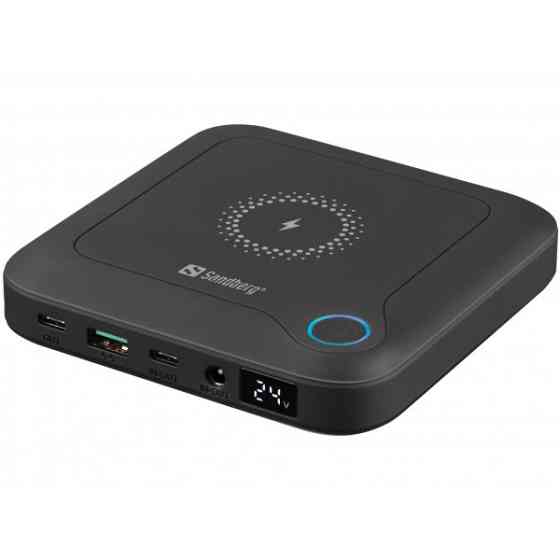 УМБ Sandberg 24000 mAh All-in1 Laptop 12-24V/4А, USB, Type-C OUT PD (420-57) Киев