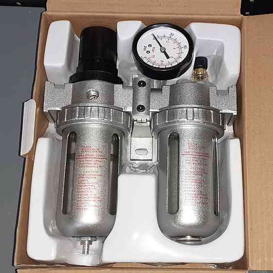 Блок підготовки повітря компресора для пневмонструменту з манометром та регулятором  (PROFI) 1/2" AIRKRAFT AFRL804 Чернігів