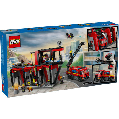 Конструктор LEGO City Пожарное депо с пожарной машиной 843 деталей (60414) Винница - изображение 10