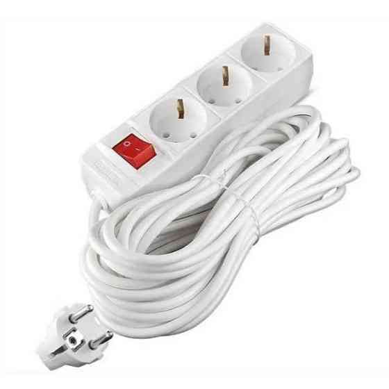 Подовжувач — Мережевий фільтр на 3 розетки 3 метри кабель Дніпро