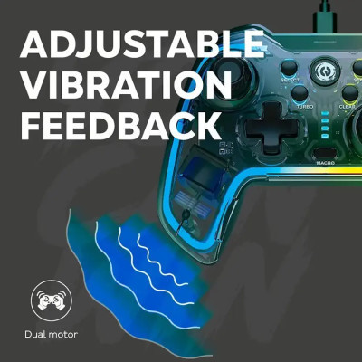 Геймпад Canyon Brighter GP-02 Wired RGB 4in1 PS3/Android BOX-TV/Nintendo Crystal (CND-GP02) Винница - изображение 4