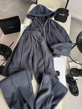 Женский теплый костюм двойка из двухстороннего флиса Графит, 42/44 Одесса