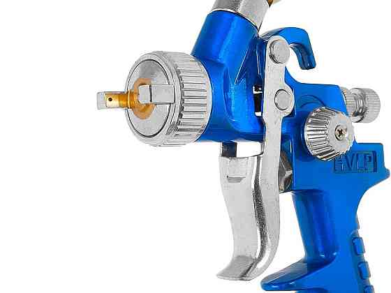 МініПульверизатор "GeKo" HVLP, бачок верхній 125 мл з регулятором тиску, сопло 0,8 мм, з'єднання 1/4 дюйма Стрый