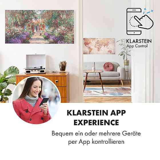 Розумний інфрачервоний нагрівач Wonderwall Air Art 120x60 см, 700 Вт, настінне встановлення, керування Рівне