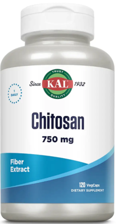 Хітозан KAL Chitosan 750mg 120 вег капс Київ