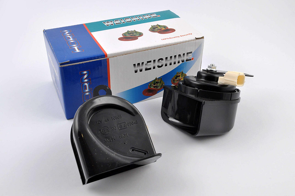 Сигнали (пара) равлик, 12V, кріплення (чорні) WEISHINE Київ - фото 1