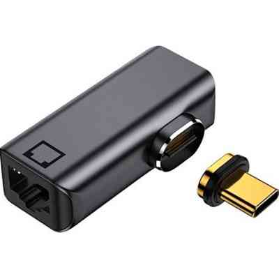 Перехідник USB-C to RJ-45 100/1000Mb PowerPlant (CA914296) Вінниця