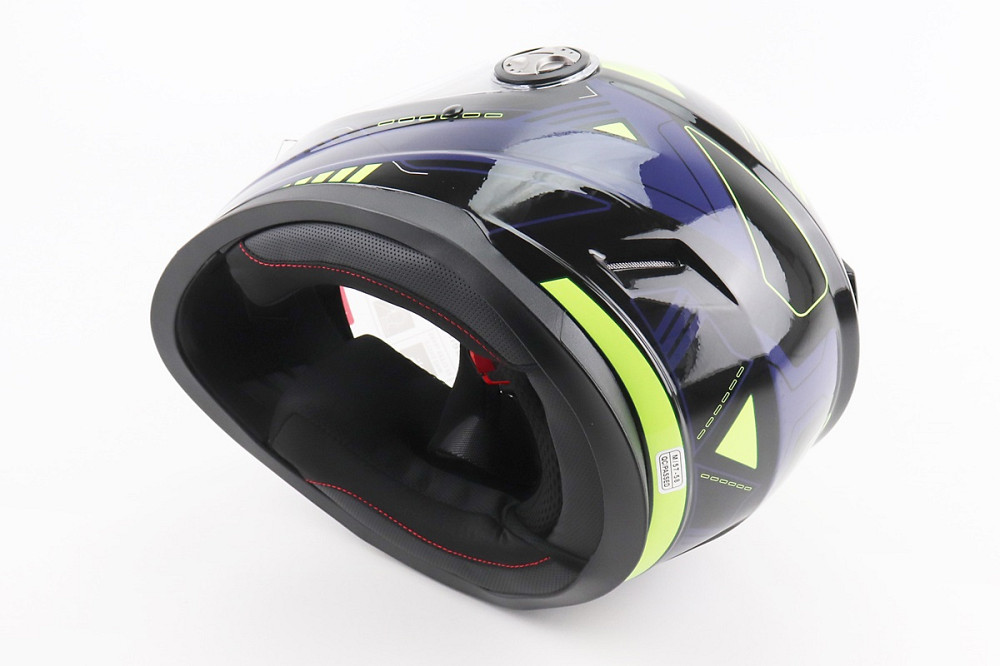 Шолом інтеграл, закритий BLD-М65 М (57-58см), ЧОРНИЙ/НЕОНОВО-ЖОВТО-СИНІЙ Киев - изображение 2