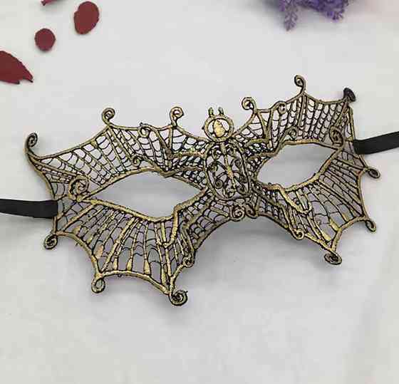 Маска для маскараду one size золотистий Київ