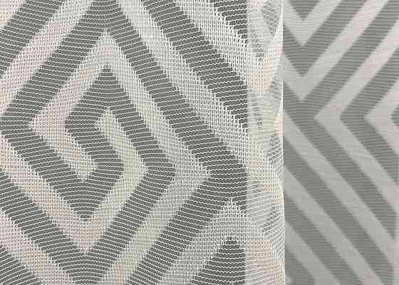 Тюль VR-Textil 1556т Ромб Меандр Жакард Молочний 200х270 см (42-0845) Київ