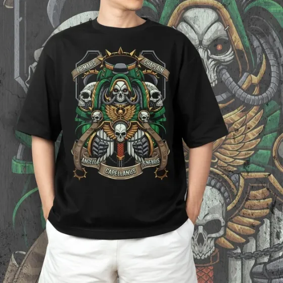 Футболка чоловіча з  принтом WarHammer 40K Capellanus Розмір 48 Дніпро