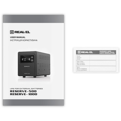 Источник бесперебойного питания REAL-EL RESERVE-1000 (EL122100004) Винница - изображение 2