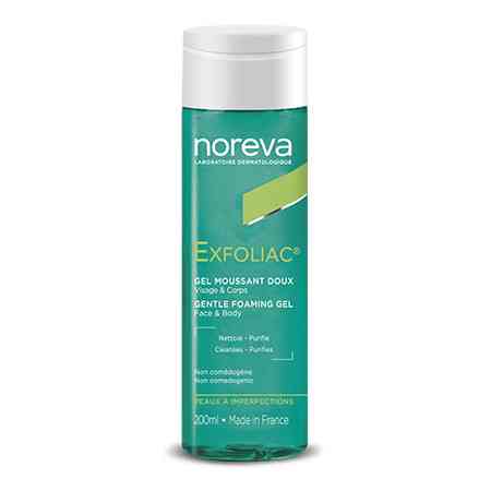Норева Эксфолиак очищающий гель для чувствительной кожи Noreva Exfoliac Gel Moussant Doux 200 мл Днепр