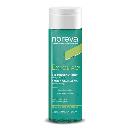 Норева Эксфолиак очищающий гель для чувствительной кожи Noreva Exfoliac Gel Moussant Doux 200 мл Днепр - изображение 1