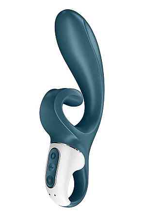 Смарт вібратор-кролик Satisfyer Hug Me Bluegrey, 2 мотори, діаметр 4,2см, широка кліторальна частина Sex Aura Київ