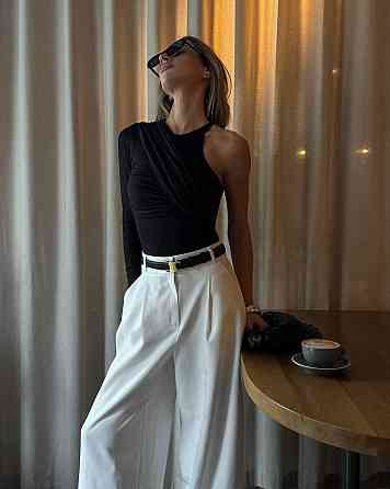 Женский стильный боди с драпировкой турецкая вискоза Одесса