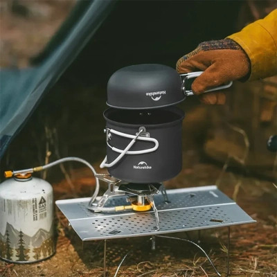 Набор туристической посуды Naturehike NH18T018-G, алюміній, 2 каструлі, 2 кришки (6927595785515) Вінниця - фото 2