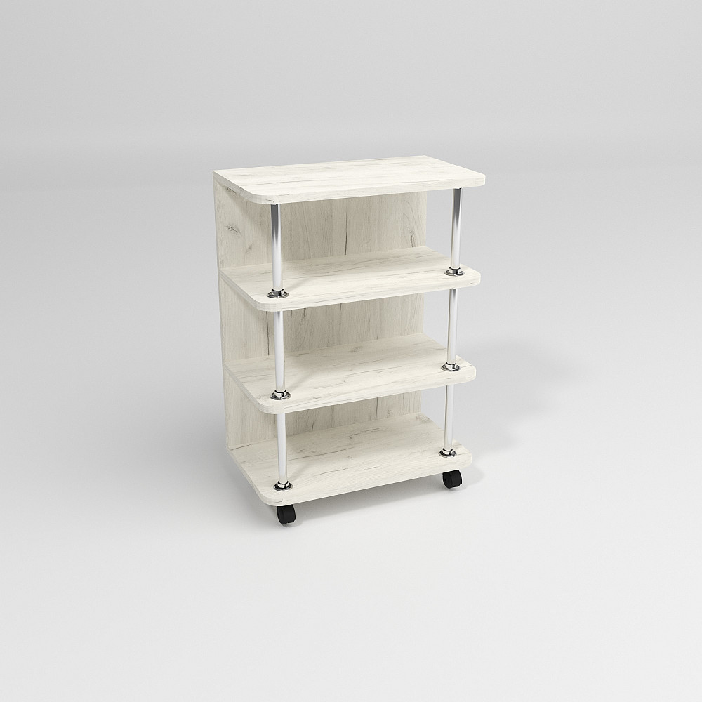Тумба мобильная ТМ-3, Дуб Крафт Білий, 500/300/700 Львов - изображение 2