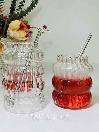 Склянка скляний "Істамбул" 580 мл 102-495 прозорий фігурний для дому та ресторану Київ