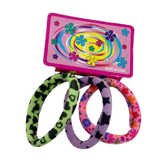 Дитяча резинка для волосся 0301-1125-1 мікрофібра, різнокольоровий, набір 3 шт Вінниця