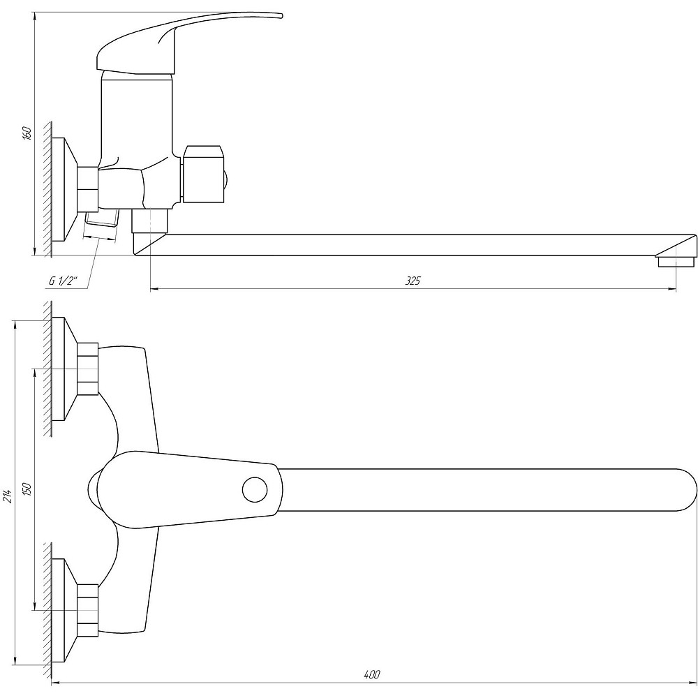 Змішувач для ванни EcoMix ENERGO P-GEP-208 Тернопіль - фото 5