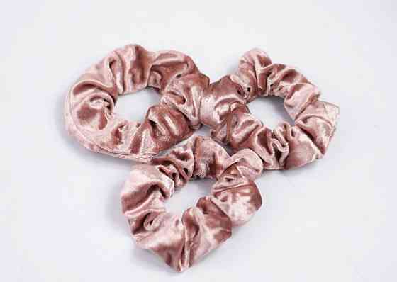 Гумка для волосся велюрова Пудровий Харків