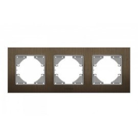 BINERA шоколадний алюміній Рамка горизонтальна 3-а Videx Житомир - изображение 1