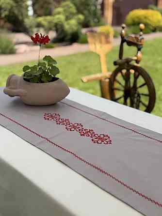 Ecotton Ранер доріжка Ecotton 45x170 см для обіднього столу водовідштовхувальна в етно-стилі сі Киев