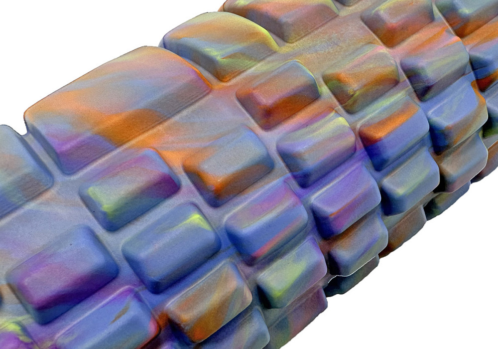 EasyFit Масажний ролик EasyFit Grid Roller 33 см v.1.1 Multi Синій Київ - фото 3