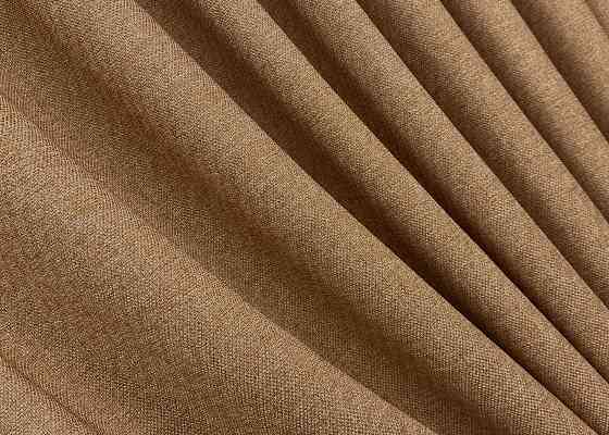 Комплект готових штор VR-Textil Льон ELEMENTA № 1865ш Світло-коричневий 150х250см 2 шт (39-966) Київ