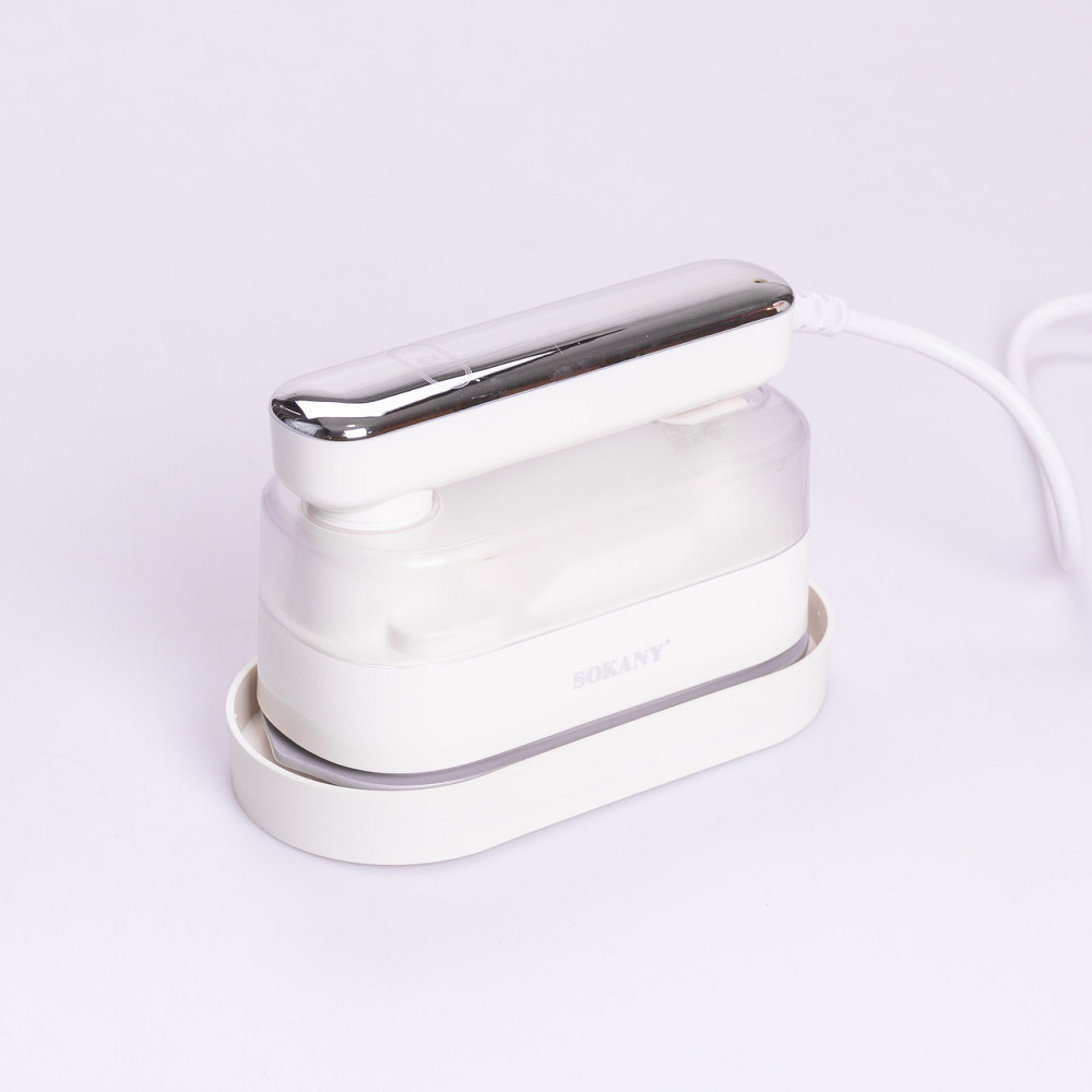 Дорожня праска з парогенератором Sokany 1200 Вт Білий SK-11045 Київ - фото 3