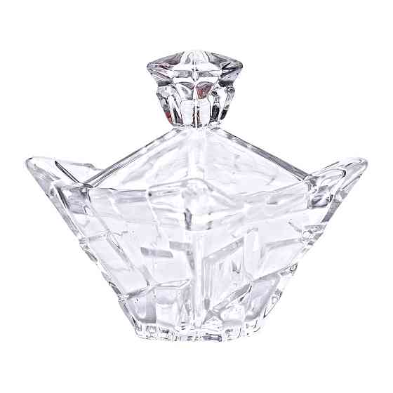 Yiwu Цукорниця з кришкою 10×10×12 см ваза цукорниця квадратна скляна HP-4-118 Коломыя