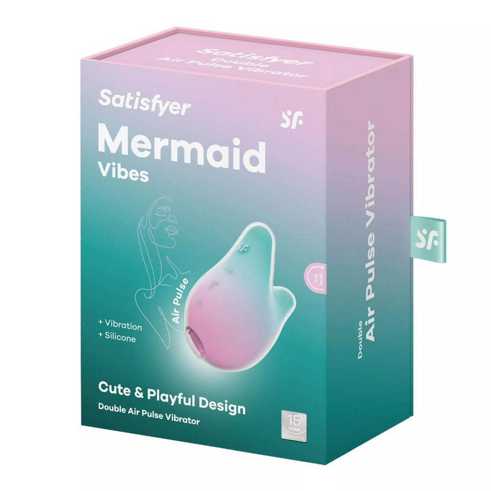 Вакуумный клиторальный стимулятор Mermaid Vibes mint/pink Sex Aura Киев - изображение 6