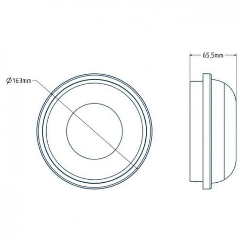 Светильник LED 15W круг IP65 ARTOS светодиодный Харьков - изображение 3