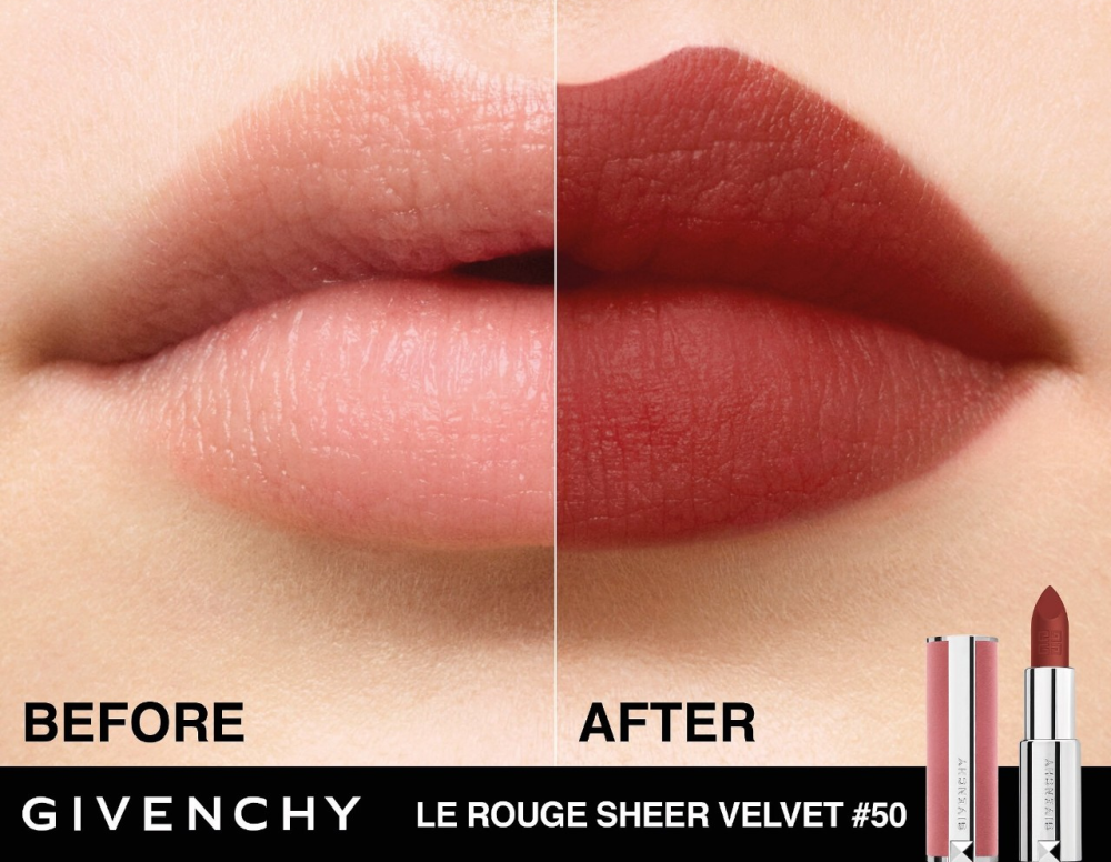 Помада для губ Givenchy (Живанши) Le Rouge Sheer Velvet 50 Brun Acajou - Deep Brick Red Слов'янськ - фото 2