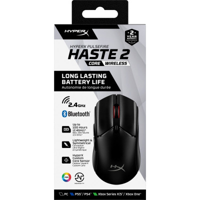 Мышка HyperX Pulsefire Haste 2 Core Wireless Black (8R2E6AA) Винница - изображение 7