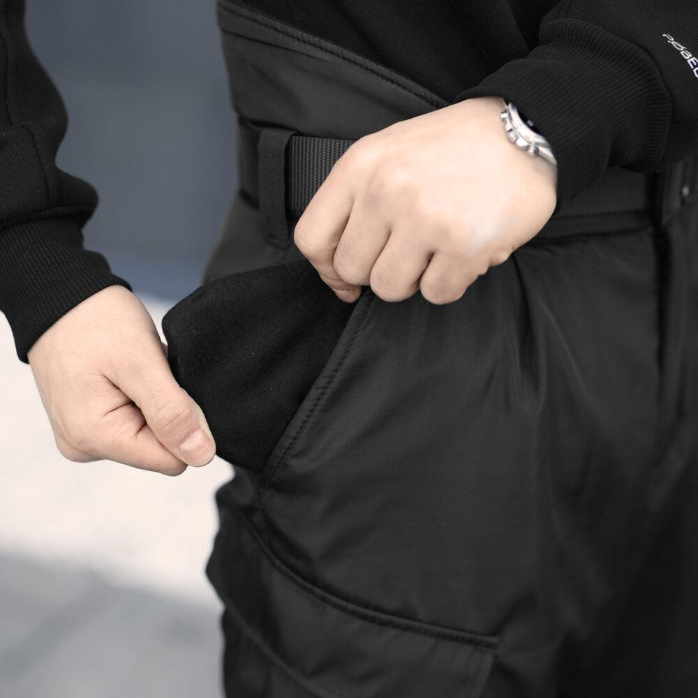 Мужские ватные зимние штаны Pobedov Fight. Черные зимние мужские зимние брюки Киев - изображение 6