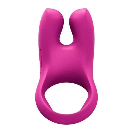 Ерекційне віброкільце з подвійною стимуляцією клітора Fun Factory NŌS CLASSIC Magenta, 2 мотори Львів