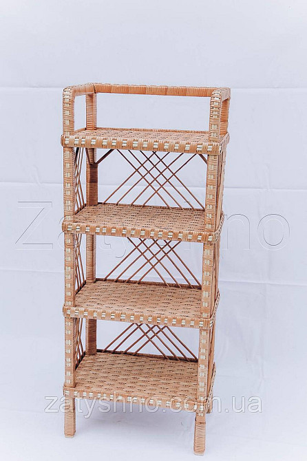 Стеллаж плетеный на 4 полки Киев - изображение 2