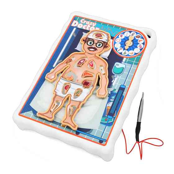 Дитяча настільна гра "Crazy Doctor" 1295-3 ігрове поле, рулетка Вінниця