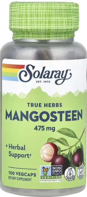 Мангостин Solaray Mangosteen Fruit 475mg 100 вег капс Киев - изображение 1