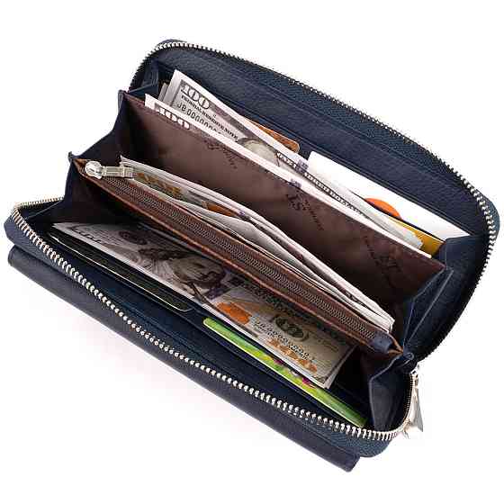 Кошелек универсальный женский ST Leather 19296 Темно-синий Киев