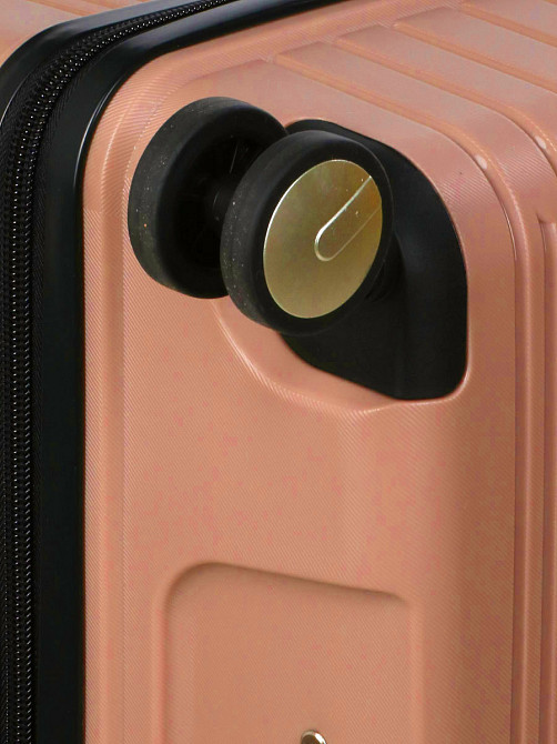Валіза поліпропіленова MADISSON 33703 середня 66 см золотисто-рожева Київ - фото 9